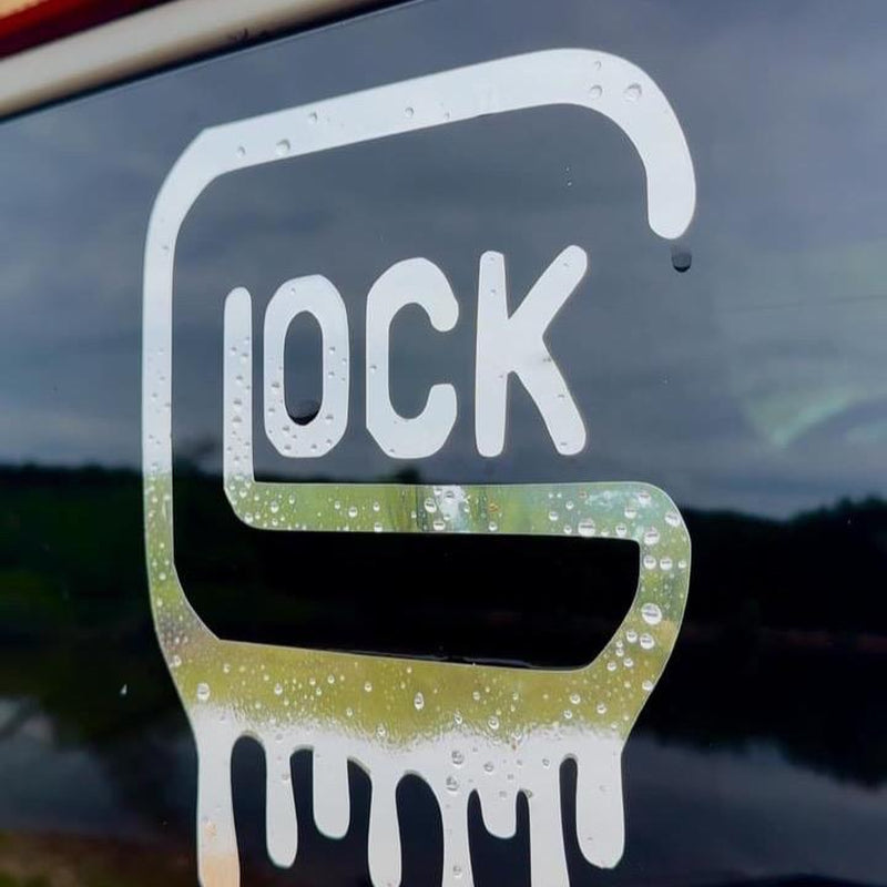 Glock Drip Decal for Trucks, Cars, and More