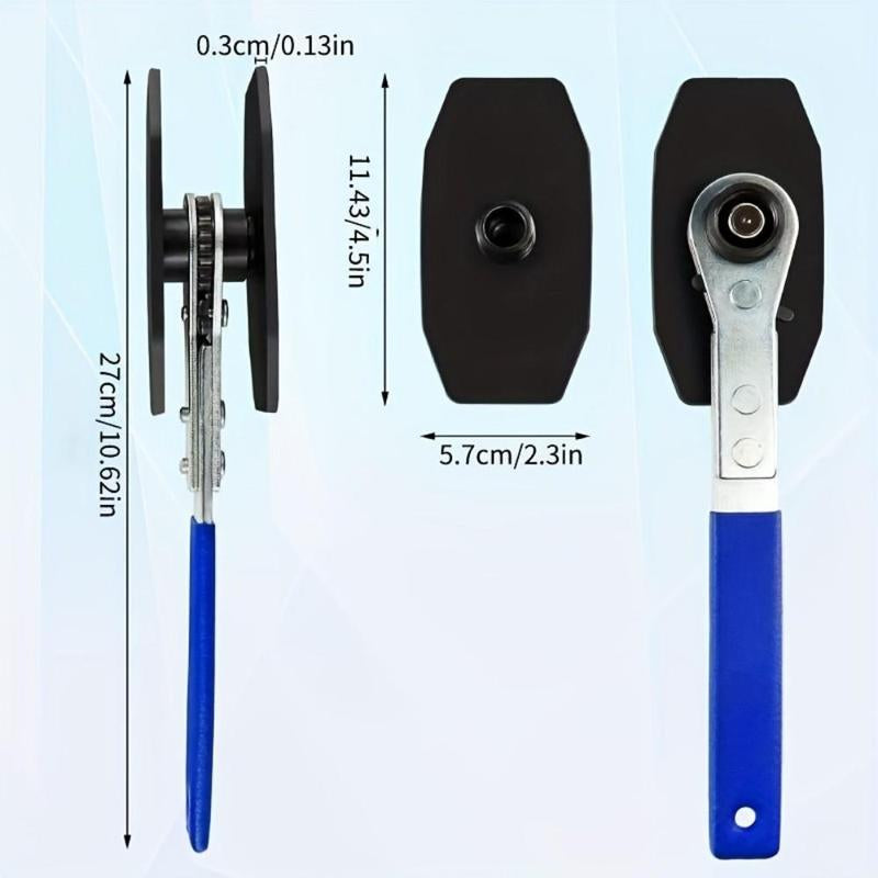 Car Brake Caliper Press Tool Set, 360 Degree Swing Ratchet Expander Wrench with 4 Brake Caliper Hooks, Car Wheel Piston Spreader for Single Twin Quad Sextuplet Piston