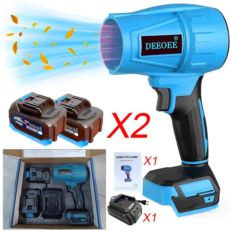 Cordless Turbo Jet Leaf Blower - High-Power Brushless Motor, Lightweight for Car, Dust Cleaning & Snow Removal, Handheld & Lightweight Outdoor & Garage Use