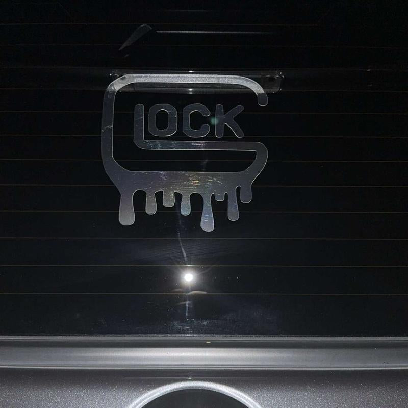 Glock Drip Decal for Trucks, Cars, and More