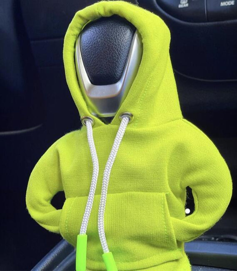SANN Gear Shift Hoodie, Gear Shift Cover, Universal Car Shift Knob Hoodie, Mini Hoodie for Car Shifter, Automotive Interior Cute Gadgets, Car Accessories and Decorations