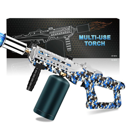 Adjustable High-Power Grill Torch – Multi-Functional Propane Torch Gun for Barbecue, Baking, Pastry Finishing, Campfire, Weeding & Snow Removal (Propane Tank Not Included) – Camouflage Design Kitchen Tool