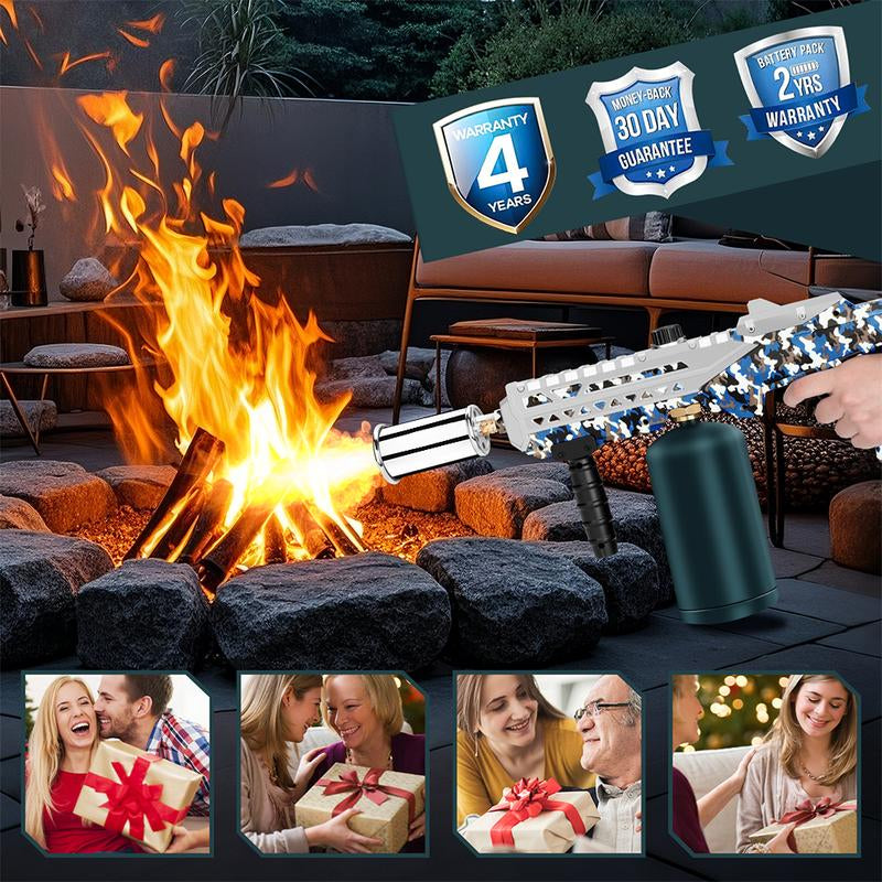 Adjustable High-Power Grill Torch – Multi-Functional Propane Torch Gun for Barbecue, Baking, Pastry Finishing, Campfire, Weeding & Snow Removal (Propane Tank Not Included) – Camouflage Design Kitchen Tool