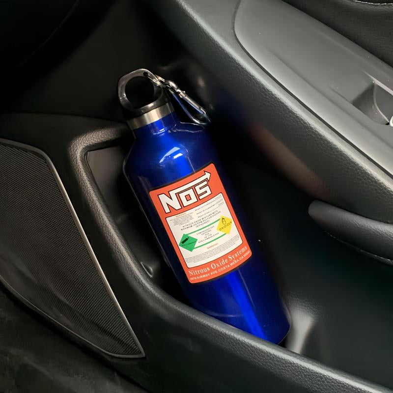 Car NOS Water Bottle, 1 Count 500ML Stainless Steel Water Bottle, Car Water Cup, Car Interior Accessories for Men & Women, Tumbler, Insulated, Flask, Car Products, Portable, Drinkware, Bottled