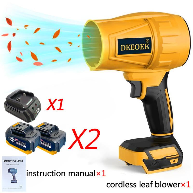 Cordless Turbo Jet Leaf Blower - High-Power Brushless Motor, Lightweight for Car, Dust Cleaning & Snow Removal, Handheld & Lightweight Outdoor & Garage Use