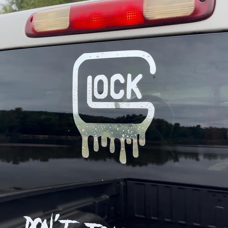 Glock Drip Decal for Trucks, Cars, and More