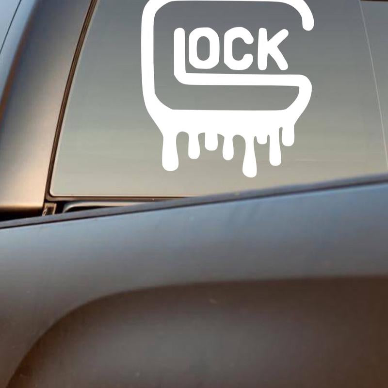 Glock Drip Decal for Trucks, Cars, and More