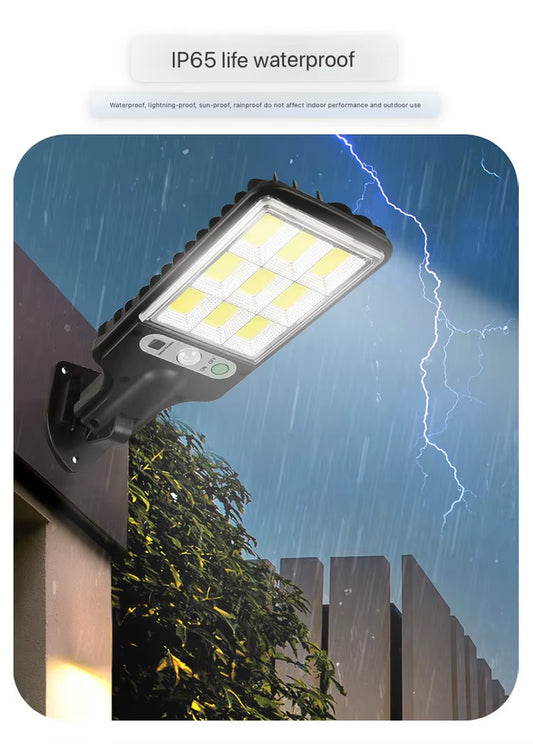 Illuminate your outdoor space with our Waterproof Solar LED Motion Sensor Lights – 3 Modes for every occasion! Perfect for your garden, street, or yard! 🌟🌿💡