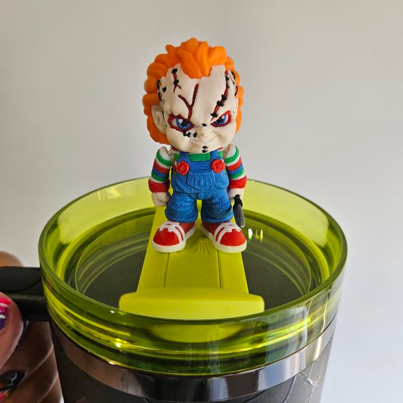 3D Printed-Horror Sips Collection Character Straw Buddy for Tumbler Cups