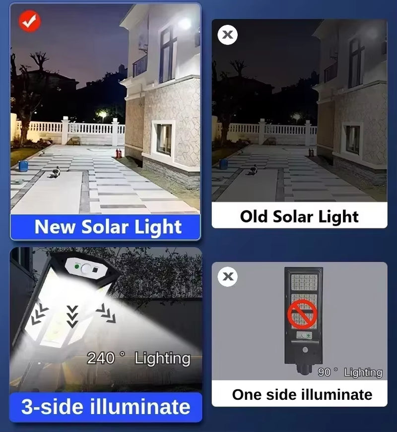 Illuminate your outdoor space with our Waterproof Solar LED Motion Sensor Lights – 3 Modes for every occasion! Perfect for your garden, street, or yard! 🌟🌿💡