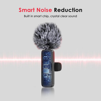 Level Up Your Sound with Our Upgraded Mini Wireless Lavalier Mics! Perfect for iPhone 15, iOS & Android - 2 Pack for Interviews, Videos, Podcasts & YouTube!