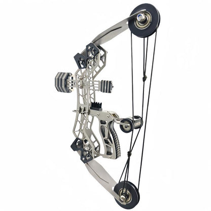10.2-Inch Stainless Steel Mini Composite Bow, Small Arrows, Suitable for Beginner Archery Practice, Entertainment and Fun Gift, Mini Bow Archery Set
