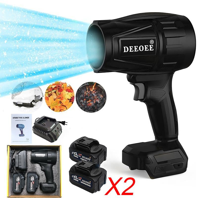 Cordless Turbo Jet Leaf Blower - High-Power Brushless Motor, Lightweight for Car, Dust Cleaning & Snow Removal, Handheld & Lightweight Outdoor & Garage Use