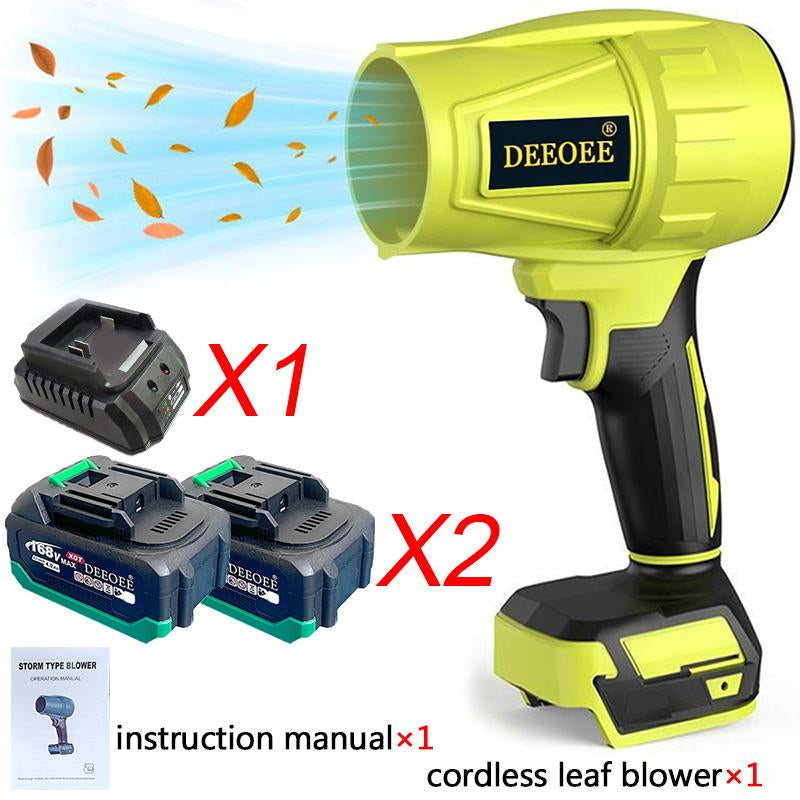 Cordless Turbo Jet Leaf Blower - High-Power Brushless Motor, Lightweight for Car, Dust Cleaning & Snow Removal, Handheld & Lightweight Outdoor & Garage Use