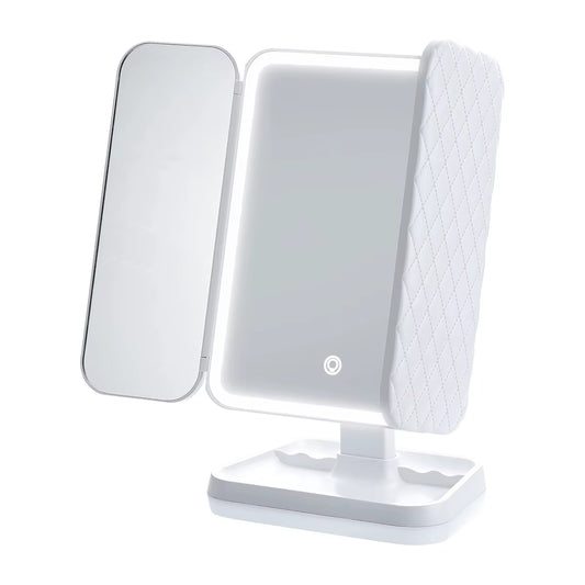 Glow Up Your Beauty Routine with Our LED Trifold Makeup Mirror! Perfect for Dorms! ✨💄
