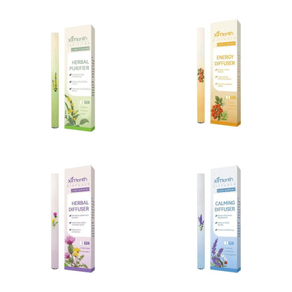 20Pc Herbal Diffuser Pen, Herbal Diffuser Upgraded with Extra Herbal Diffusers Flower Extract Plant Extracts for Lung Cleansing Improved Breathing and Oral Air Freshening