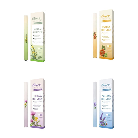 20Pc Herbal Diffuser Pen, Herbal Diffuser Upgraded with Extra Herbal Diffusers Flower Extract Plant Extracts for Lung Cleansing Improved Breathing and Oral Air Freshening