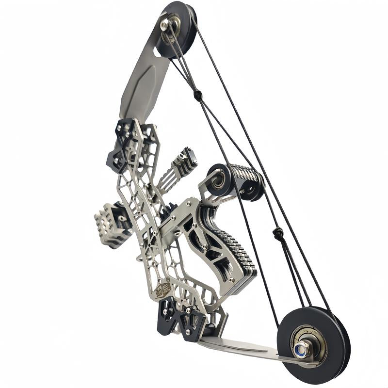 10.2-Inch Stainless Steel Mini Composite Bow, Small Arrows, Suitable for Beginner Archery Practice, Entertainment and Fun Gift, Mini Bow Archery Set