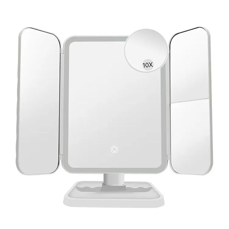Glow Up Your Beauty Routine with Our LED Trifold Makeup Mirror! Perfect for Dorms! ✨💄