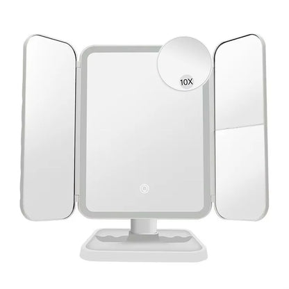 Glow Up Your Beauty Routine with Our LED Trifold Makeup Mirror! Perfect for Dorms! ✨💄