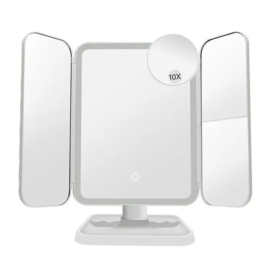 Glow Up Your Beauty Routine with Our LED Trifold Makeup Mirror! Perfect for Dorms! ✨💄