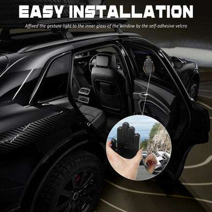 DIBMS Wireless Control of LED Car Gesture Light with Remote Control, Recyclable & Rechargeable, Fun Rear Window Sign,Calming Road Rage, Ambient Lighting Kit,3 Modes Adjustable Finger Lights.