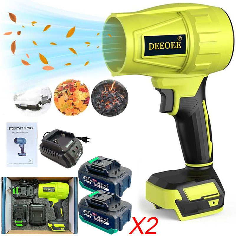 Cordless Turbo Jet Leaf Blower - High-Power Brushless Motor, Lightweight for Car, Dust Cleaning & Snow Removal, Handheld & Lightweight Outdoor & Garage Use