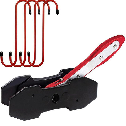 Car Brake Caliper Press Tool Set, 360 Degree Swing Ratchet Expander Wrench with 4 Brake Caliper Hooks, Car Wheel Piston Spreader for Single Twin Quad Sextuplet Piston