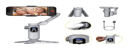 Smartphone Gimbal Stabilizer for Iphone and Android Phone Video Shooting Stabilizer Smart Xpro Grey Gimbal Stabilizer