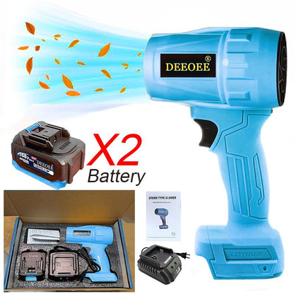 Cordless Turbo Jet Leaf Blower - High-Power Brushless Motor, Lightweight for Car, Dust Cleaning & Snow Removal, Handheld & Lightweight Outdoor & Garage Use